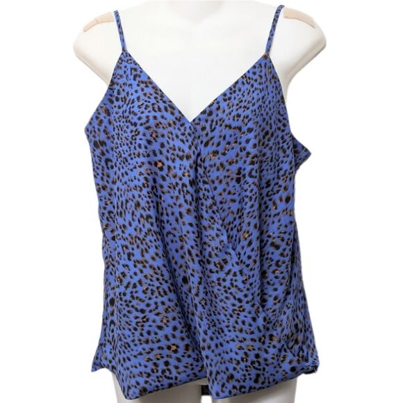 VERONICA M Animal Print Surplice Front Tank Top M - Picture 6 of 6